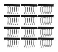 MALUGOGO Peines para Peluca de Acero 6 Dientes 60 Unidades Clips para Gorras de Peluca Uso en Peluquería y Personal