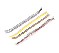 MALUGOGO Pestañas para Muñecas DIY 20 Piezas 0.6 Cm Negras, Marrones, Color Té y Doradas, Accesorio Seguro para Manualidades Infantiles y Suministros Decorativos de Bricolaje