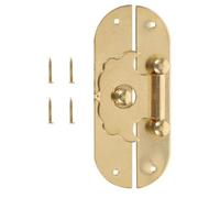 MALUGOGO Pestillo de Caja de Madera Vintage de Cobre Brillante, Cerrojo Decorativo para Joyero y Muebles, Hebilla Resistente para Cierre de Cajas Antiguas, Herraje Duradero para Baúl