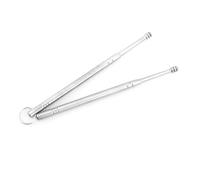 MALUGOGO Pinzas de Acero Inoxidable en Espiral Herramienta Fácil de Usar Juego de 3 para Eliminar Cera para Limpieza de Oídos en Niños y Adultos