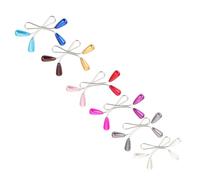 MALUGOGO Pinzas de Perlas para Bufandas de Seda y Pañuelos Hijab, Broche Decorativo en U para Mujer, Set de 24 Unidades Multicolor, Accesorio Elegante para Fiestas y Uso Color Aleatorio