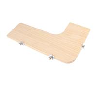 MALUGOGO Plataforma de Madera en Forma de L Trampolín Resistente para Jaulas de Mascotas Pequeñas para Hámster y Loro, Adecuado para Casas de Mascotas y Árboles