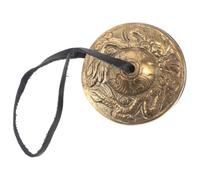 MALUGOGO Platillos y Multifuncionales de Cobre Dorado de Dedo Duraderos para Instrumentos Musicales Étnicos para Prácticas Espirituales y Rituales