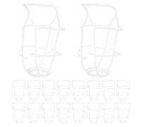 MALUGOGO Red Colgante para Botellas de Solución Salina 500 Ml, Portabotellas Plástico para Infusión 20 Piezas, Suministros Hospitalarios, Soporte Seguro para Uso Clínico y Médico