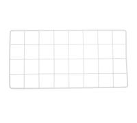 MALUGOGO Rejilla Metálica para Pared 40x20 Cm, Panel de Cuadrícula para Decoración de Pared, Marco de Fotos de Malla para Exhibir Postales y Organizar Objetos Pequeños, Color Gris Claro