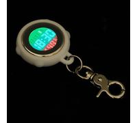 MALUGOGO Reloj de Bolsillo Digital para Enfermería Clip Blanco, Pequeño y Resistente, Reloj Colgante Médico para Uso Hospitalario, Llavero Funcional y Práctico para Profesionales Salud