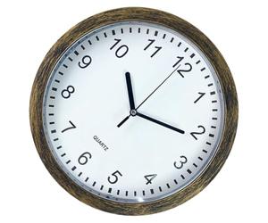 MALUGOGO Reloj de pared de estilo vintage con caja de almacenamiento multifunción, reloj silencioso sin tictac para decoración del hogar, PVC y material de vidrio orgánico, diseño elegante y creativo