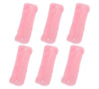 MALUGOGO Rizador de Pelo sin Calor de Coral Polar para Dormir, 6 Piezas de Material Sintético, Rizadores Temporales Que Cubren Totalmente el Cabello para Mujeres y Niñas