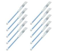 MALUGOGO Rotuladores Impermeables para Marcar Cejas 10 Piezas Azul, Bolígrafo para Tatuar Piel, Herramienta Portátil para Posicionamiento Preciso en Maquillaje y Cirugía Estética