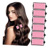 MALUGOGO Rulos de Esponja Pelo 8piezas, Rizadores sin Calor Que No Dañan las Raíces, Material Plástico y Esponja, Ideales para Peinar en Casa Fácilmente