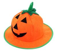 MALUGOGO Sombrero de Calabaza Decorativo para Halloween Alambre Flexible, Accesorio de Cosplay y Fiesta, Tamaño Único, Material de Tela Cómodo y Multiusos para Fiestas Temáticas y Fotos