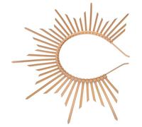 MALUGOGO Sunburst Spike Crown Sun Headpiece Vintage Plastic Metal Lightweight Comfort Spiked Hair Headband for Women Festivals Photoshoots