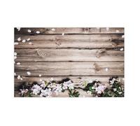 MALUGOGO Tapiz de vinilo de grano de madera con bordes acabados para fotografía y decoración de fiestas, decoración de pared realista y elegante, adecuado para el día de San Valentín y sesiones de