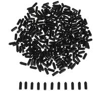 MALUGOGO Tapón de salida de plástico de 4,5 x 17 mm, 300 piezas de colector de línea aérea para acuario, prevención de reflujo, funda protectora universal de PVC y negro para tuberías de tanques