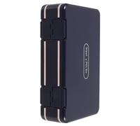 MALUGOGO Tarde portátil para mañana y compartimentos, organizador de medicamentos para 7 días, pastillero con diseño de doble capa, material de polipropileno, seguro y pequeño y de noche para uso en