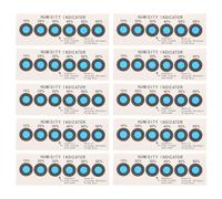 MALUGOGO Tarjetas indicadoras de humedad, 20 unidades, paquetes de control de humedad portátiles con cambio de color sensible al agua para monitoreo en tiempo real en almacenamiento y espacios de