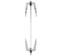 MALUGOGO Tenedor Giratorio de Acero Inoxidable Fácil de Limpiar y Resistente al Óxido para Barbacoa y Freidora de Aire Adecuado para Asar Pollo y Pescado en Fiestas de Bbq en Casa