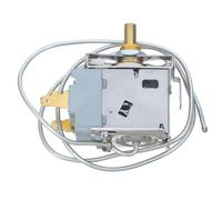 MALUGOGO Termostato de Nevera, Termostato de Frigorífico, 3 Pines, Acero Inoxidable y Cobre, Control de Temperatura Preciso, Compatibilidad, para Refrigerador y Mini Nevera, Uso Doméstico