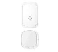 MALUGOGO Timbre Inteligente Inalámbrico USB para Puerta Interior Música, Volumen Ajustable y Material Abs, Práctico y Fácil Instalación sin Cables