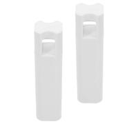MALUGOGO Tiradores de Cuerda para Persianas, 2 Piezas de Color Blanco, Asa Cuadrada en Plástico y Hierro, Accesorios para Cortinas y Visillos Función Estable