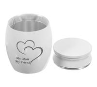 MALUGOGO Urna Funeraria de Aleación de Aluminio de Color Claro para Cenizas de Persona, Resistente la Decoloración y Fácil de Transportar, Adecuada para Recuerdo Memorial