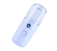 MALUGOGO Vaporizador facial portátil recargable por USB, pulverizador de belleza de plástico azul con gran niebla para hidratar e hidratar la piel, práctico humidificador facial adecuado para viajes y