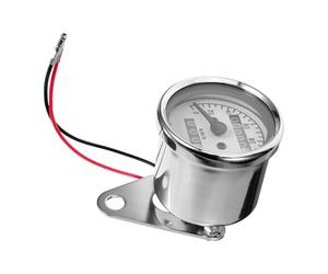 MALUGOGO Velocímetro Analógico para Motocicleta Estilo Vintage, Indicador de Velocidad Puntero, Accesorio Resistente para Modificación, Odómetro Mecánico para Motos Clásicas