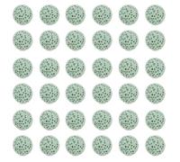 MALUGOGO Volcanic Rock - Perlas difusoras de piedra de lava con liberación continua de aroma, 39 piezas para difusión de aceites esenciales, color verde claro, adecuado para coche y otros espacios