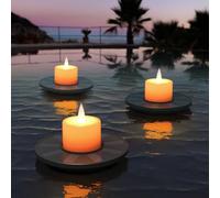 MALUX Luces flotantes para piscina, juego de 3 luces solares para exteriores, resistente al agua, IP66 a pilas, para piscina, estanque, evento, fiesta. (3)