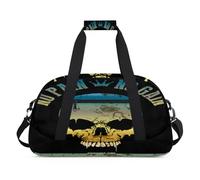 Malvado Skull Kids Duffel Bags for Girls Boys, Skull Print Overnight Weekender Travel Bag 24L Sport Gym Duffel Bag Practice Tote Carry Bag, color, 24 L, Organizador de bolsas
