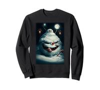 Malvado: un muñeco de Nieve con Colmillos, Snow Snowy Lawn Suburban Sudadera