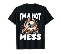 Malvavisco divertido de I'm a Hot Toasted Mess para acampar en otoño Camiseta