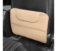 MALVCD 2 Piezas Protector Asiento Coche Respaldo para Suzuki Ignis, Protector para Respaldos Asientos Cuero PU Antipatadas Accesorios, B/Beige