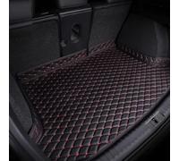 MALVCD Coche Cuero Alfombrillas Maletero para Audi Q5 2017-2024, Maleteros Alfombra Antideslizante Estera Impermeable Bandeja Forro Alfombra Accesorios,D/Black and Red