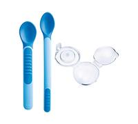 Mam Heat Sensitive Spoon & Cover cubiertos con puntas sensibles al calor 3uds
