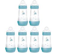 Mam Anti colic Botella 260 ml 6 Unidades Boys Incluye Aspiradora tamaño 1 recién nacido.
