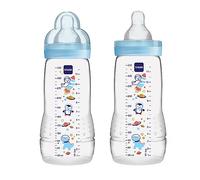 MAM Baby Bottle, Boy, 11 Ounces, 2-Count