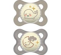 MAM Baby Chupete Original Night Silicona Neutro +0 M 2 uds