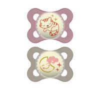 Mam Baby Chupete Original Night Silicona Rosa +0M 2 Unidades