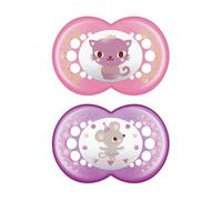 Mam Baby Chupete Original Silicona Rosa +16M 2 Unidades