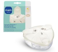 MAM Baby Spill-Proof Formula Dispenser with Snap-On Lid, Ideal for On-The-Go Feedings, Milk Powder Dispenser for Traveling