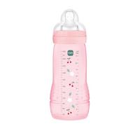 MAM Biberón, a partir de 6 Meses, 330ml, con Tetina X Especial Líquidos Espesos de Silicona de Fácil Aceptación, Fácil de Sostener, Fácil de Limpiar, MAM Easy Active, Rosa, Pack de 1ud