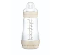 MAM Biberón Easy Start Anti-Colic, 260 ml, Tetina silicona flujo medio, Neutro mate, 1 ud