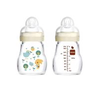 MAM - Biberón de cristal Feel Good 170 ml Beige