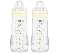 MAM Biberón Easy Active Líquidos Espesos Neutro Brillante +6m 330 ml 2 Uds