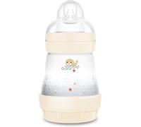MAM Biberón Easy Start 160 ml, anticólicos para lactancia mixta, reduce burbujas de aire y cólicos, accesorios autoesterilizantes, tetina tamaño 1, neutro