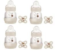 MAM Biberón Easy Start Anti-Colic 130 ml + Chupete Original Start 0-2m 4 uds