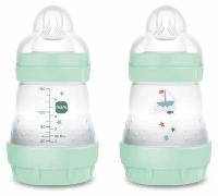 MAM Biberón Easy Start Anti-colic Flujo Lento Azul Brillante 0-2m 160 ml 2 uds