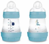 MAM Biberón Easy Start Anti-colic Flujo Lento Azul Mate 0-2m 160 ml 2 uds