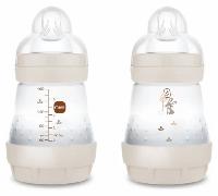MAM Biberón Easy Start Anti-colic Flujo Lento Neutro Mate 0-2m 160 ml 2 uds